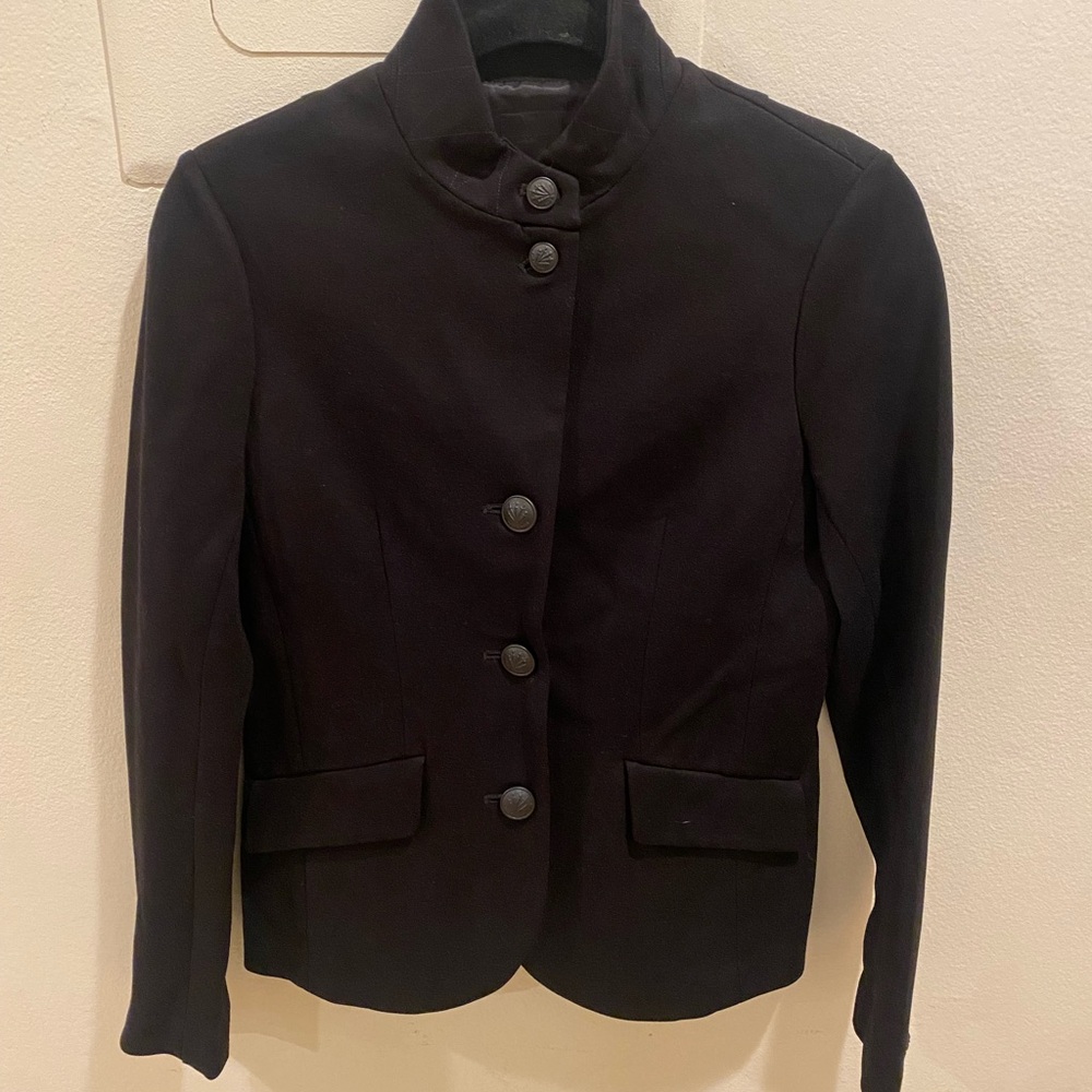 Rag & Bone Women's Black Structured Button-Front Jacket